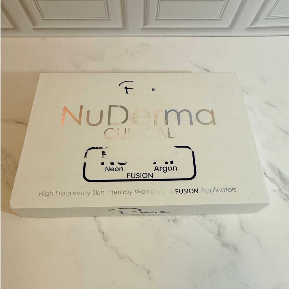 Pure Daily NuDerma Skin Therapy Wand Kit Neon Argon Fusion Applicators